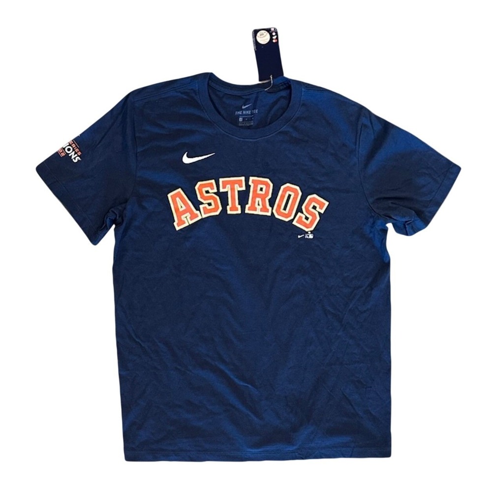 Houston Astros Nike Men's World Series 2022 Graphic Tee, Navy, Size Large, New